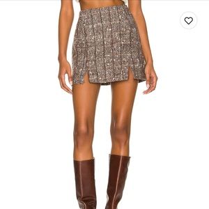 Revolve Plaid mini skirt
